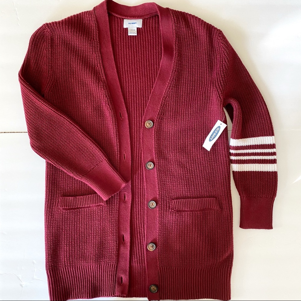 Girls cardigan burgundy